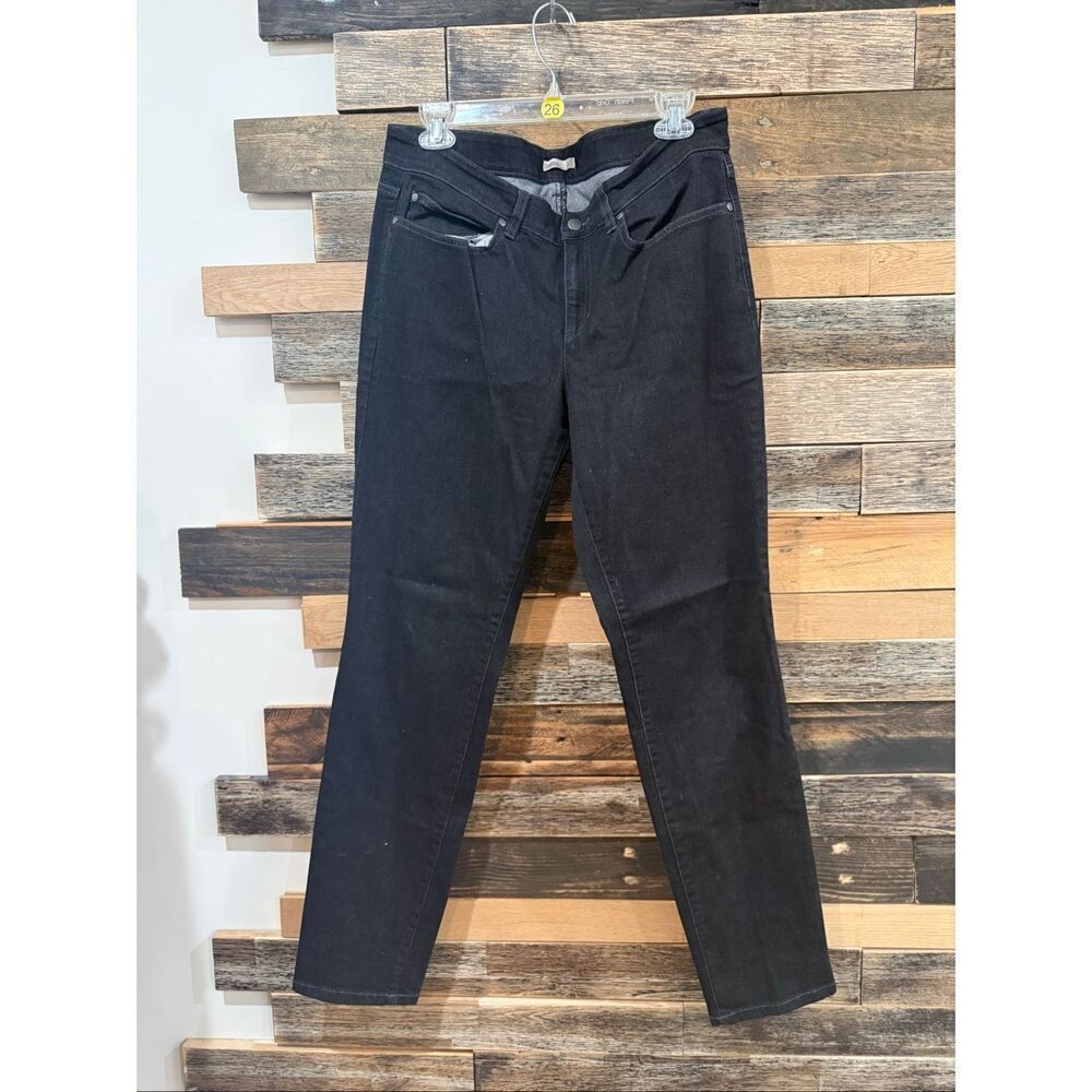 Eileen Fisher black Stretch Jeans Denim Womens size 12